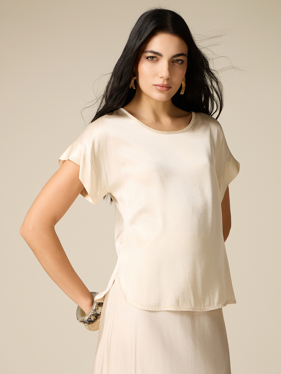 Chemisier en satin de viscose