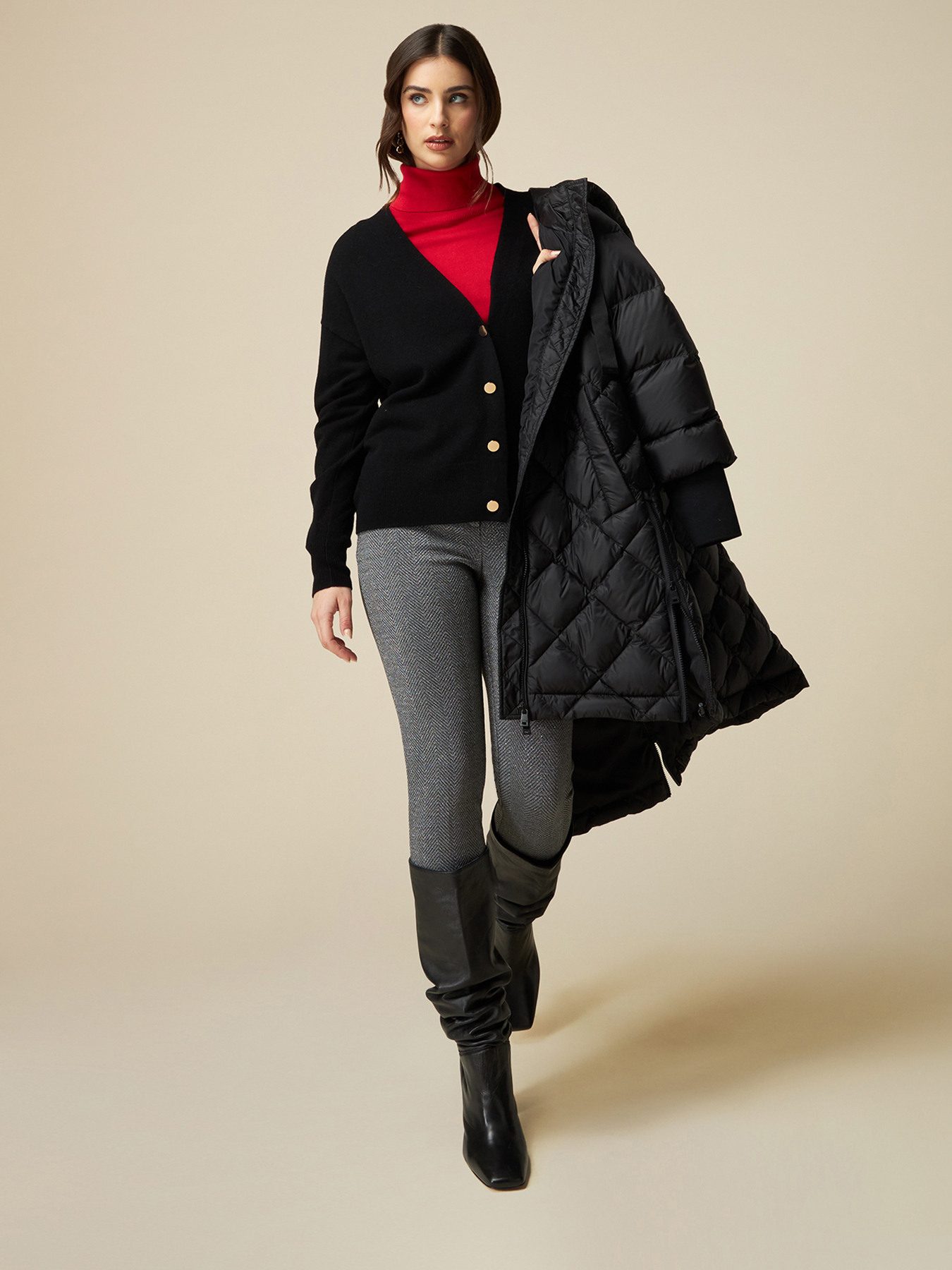 C&aacute;rdigan de lana/cachemir image number 3