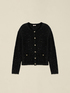 Cardigan aus Wollmischung mit Pailletten image number 3