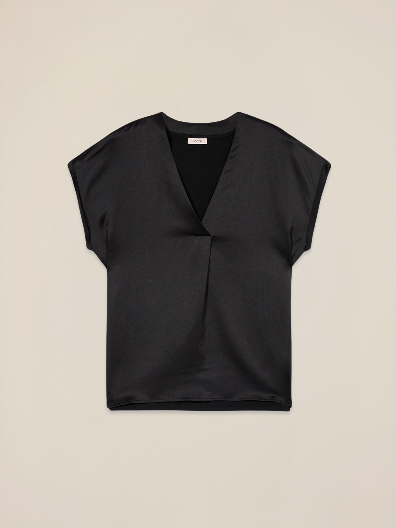 Tricou bimateric cu decolteu &icirc;n V image number 3