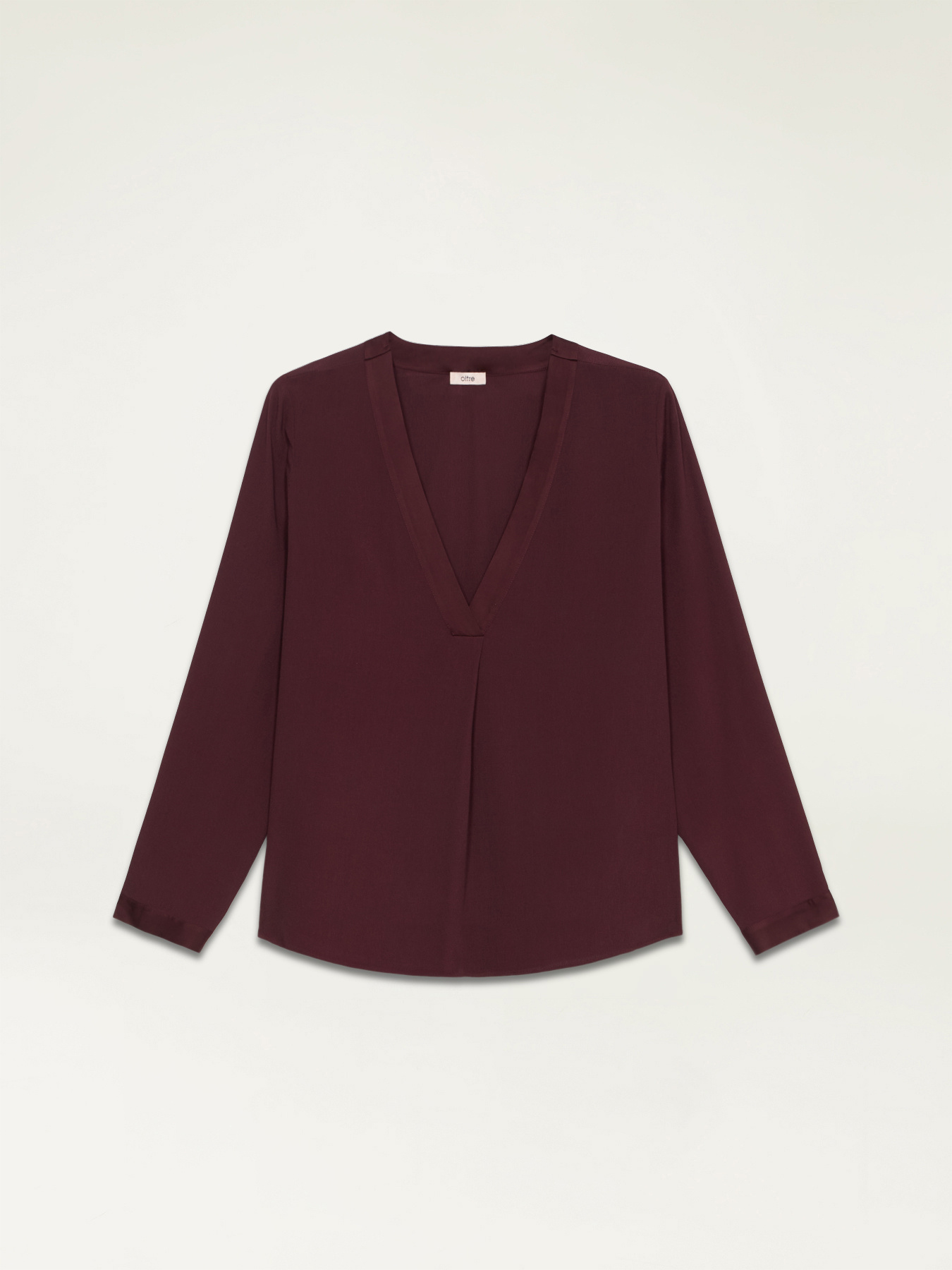 Blusa in viscosa cr&ecirc;pe image number 3