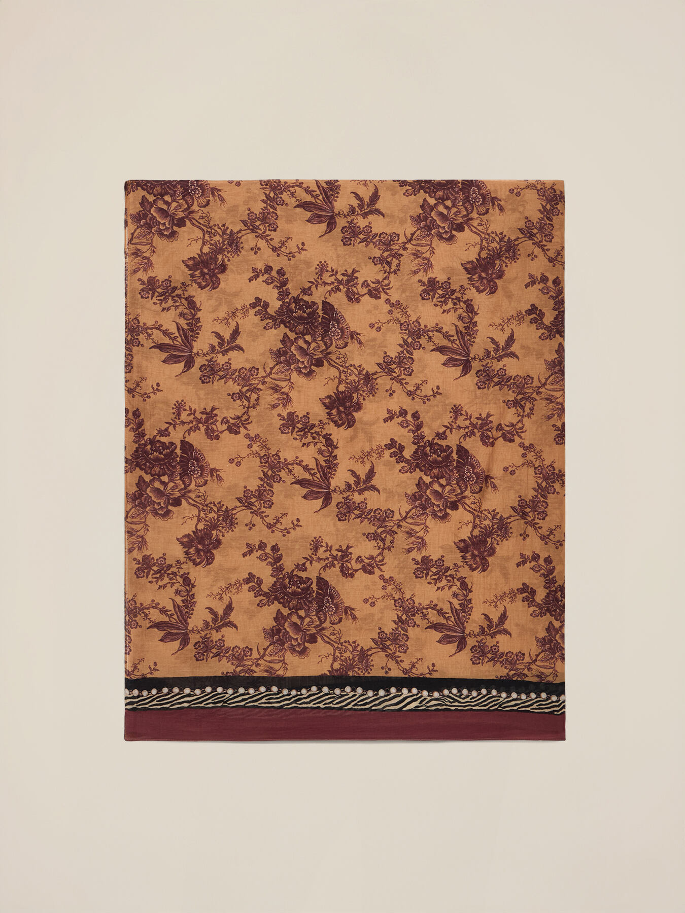 Foulard in cotone/seta fantasia image number 1