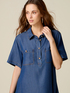 Kurzes Kleid aus Tencel in Denim-Optik image number 2