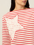 Gestreiftes Sweatshirt mit Patch image number 2