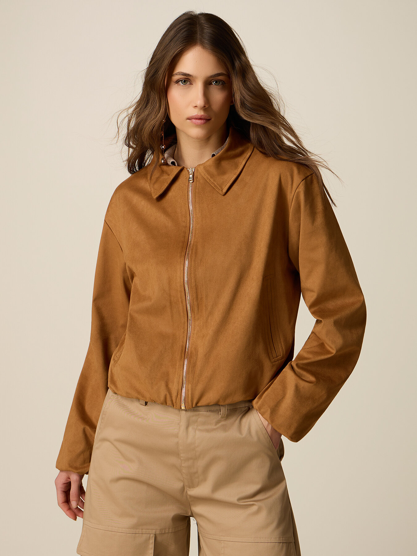 Blouson court avec zip image number 0