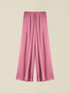 Pantaloni palazzo din satin de viscoză image number 4