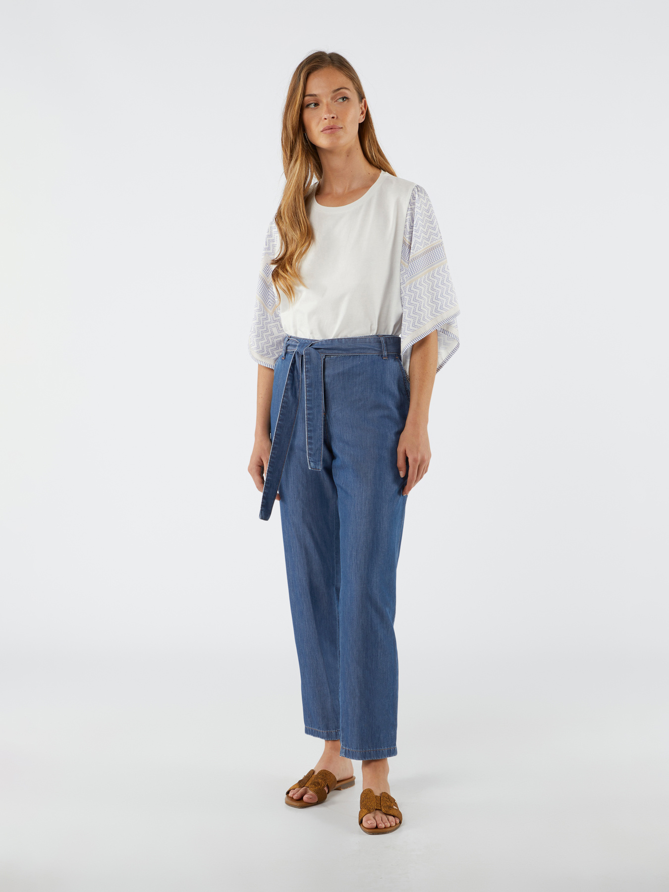 Pantaloni chino Madrid in tencell image number 0