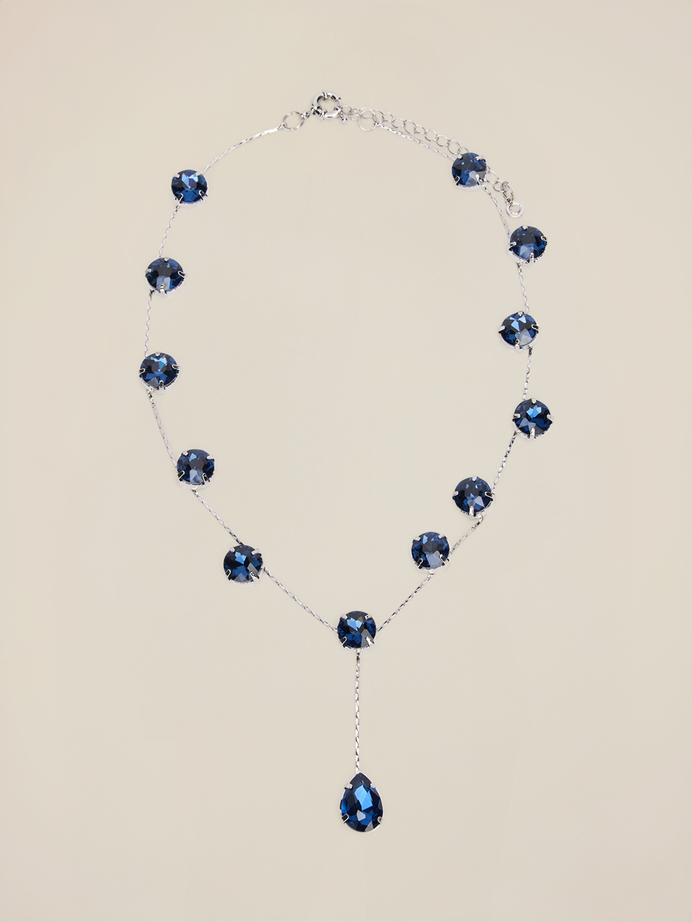 Necklace with blue stones image number 1