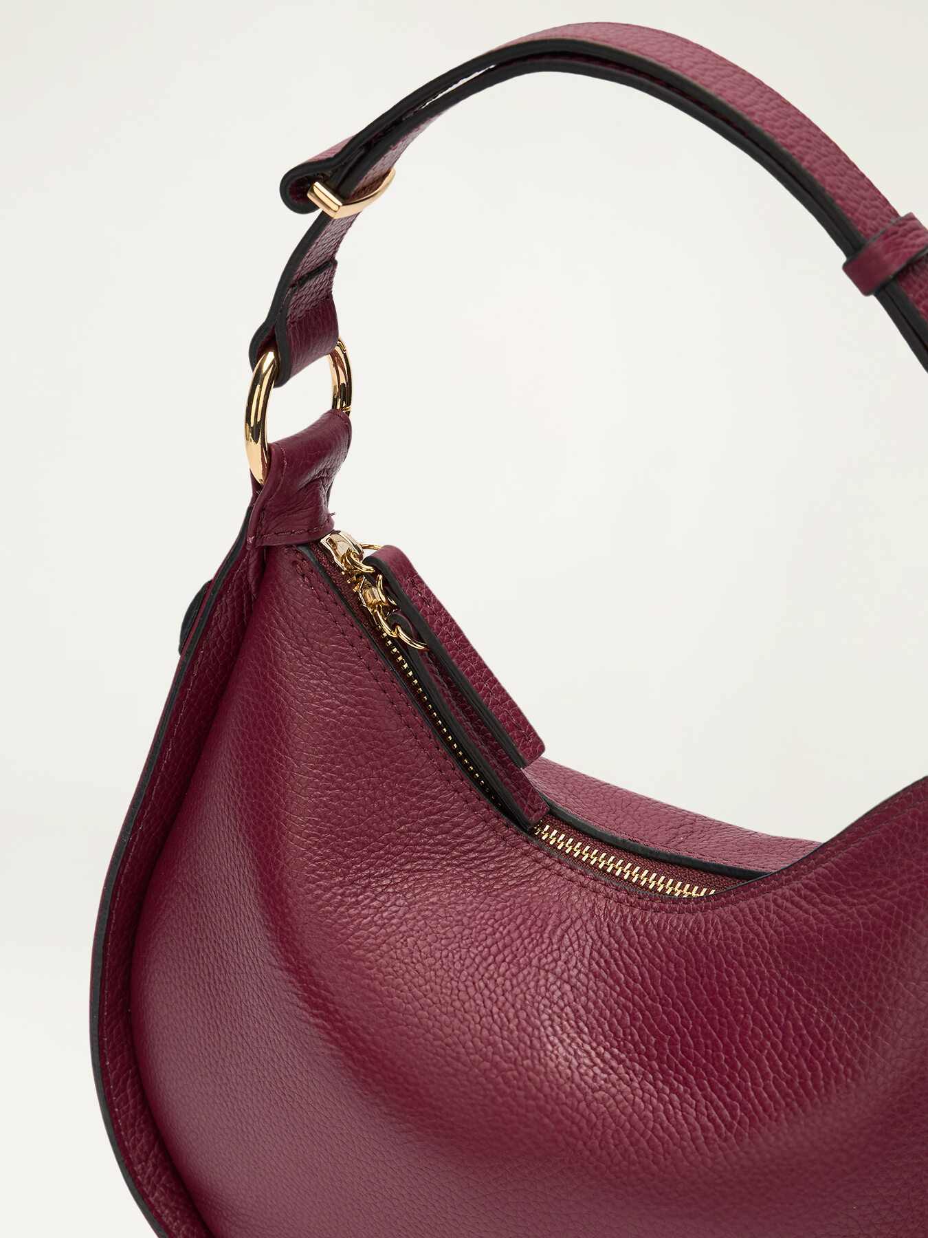 Real leather hobo bag image number 5