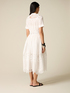 Cotton shirt dress with lace image number 1