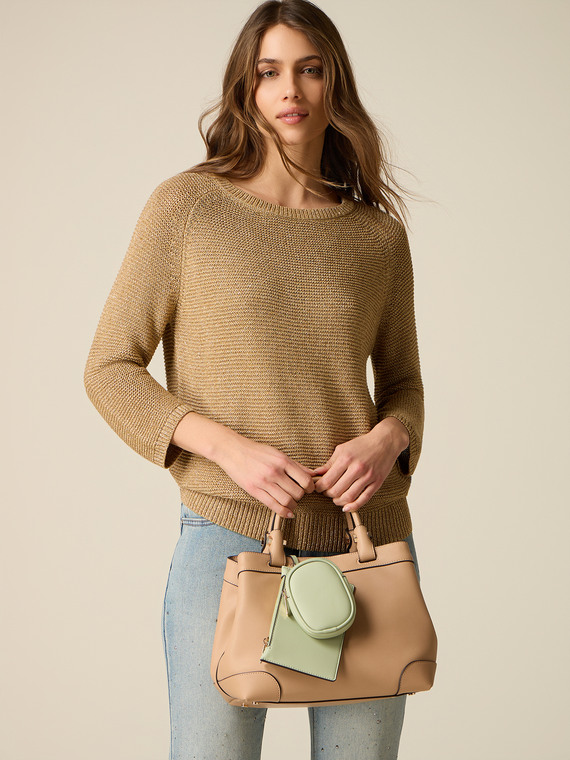 Sac bowling avec mini pochette