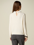 Wool-blend sweater with jewel collar image number 1