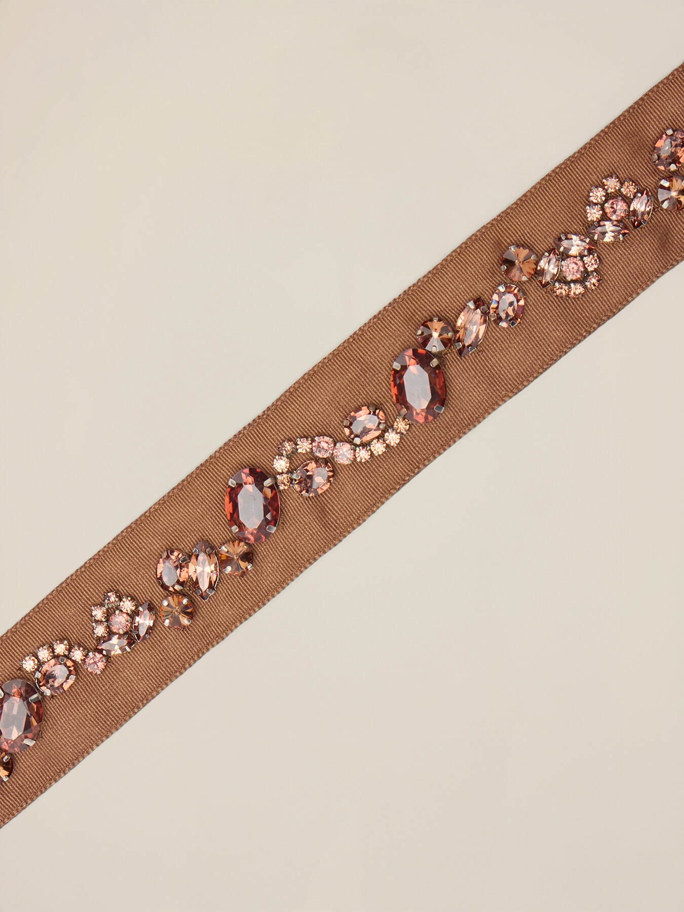 Grosgrain belt with bezels image number 2