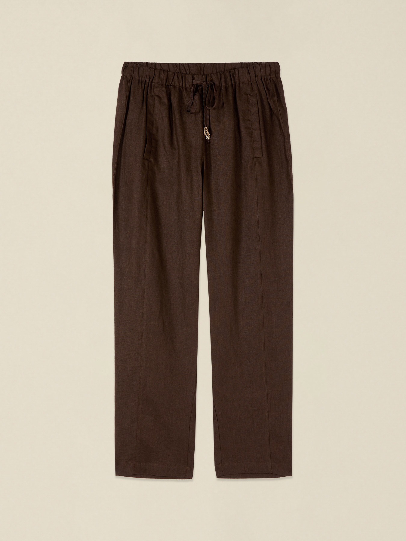 Joggers aus Leinen mit Kordelzug image number 4