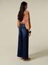 Jeans wide leg a lavaggio scuro image number 1