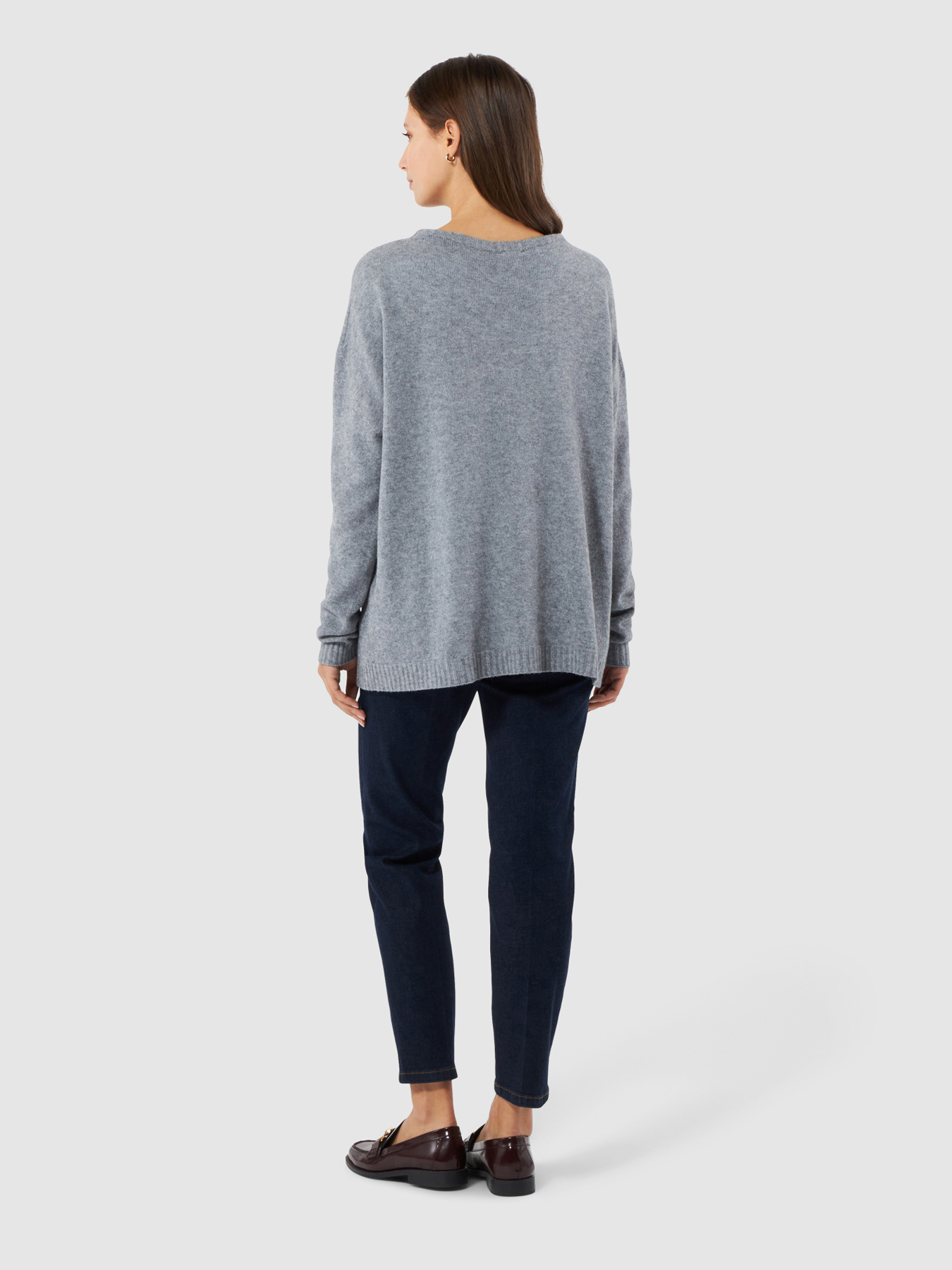Soft viscose ribbed sweater image number 1