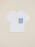 T-shirt con taschino e perline image number 3