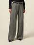 Pantalon palazzo en flanelle &agrave; rayures image number 4