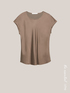 Blusa maniche corte in raso image number 3