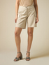 Linen-blend cargo shorts image number 3