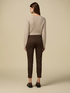 Geometric patterned skinny trousers image number 1