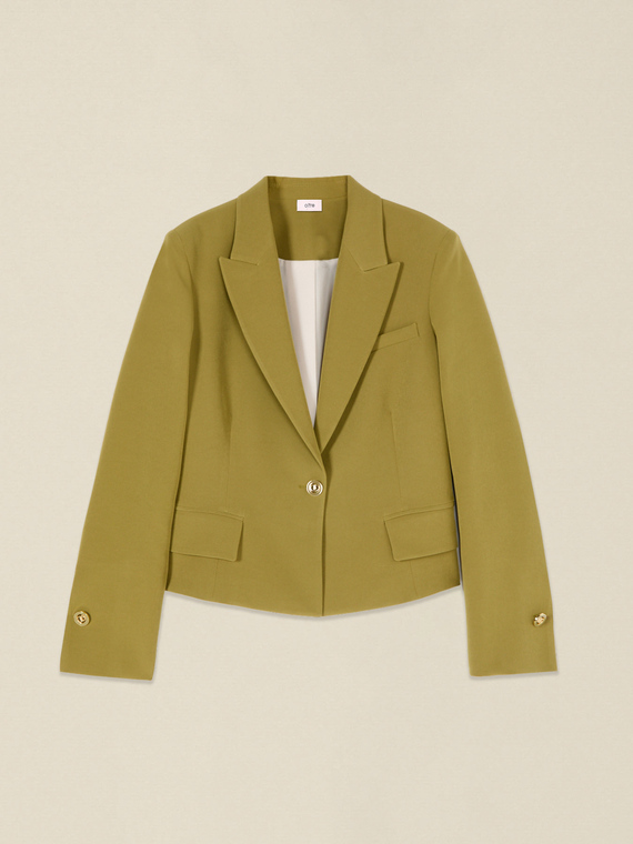 Blazer court simple boutonnage