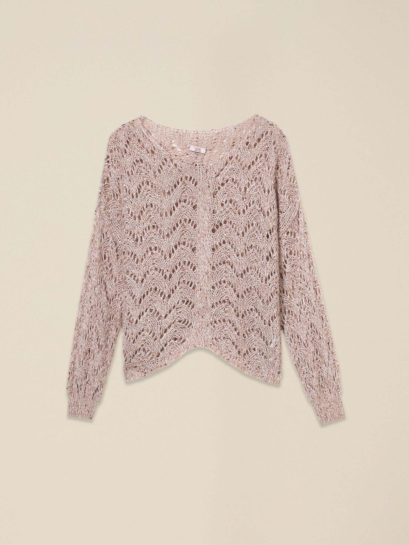 Openwork mohair-blend sweater with sequins image number 3