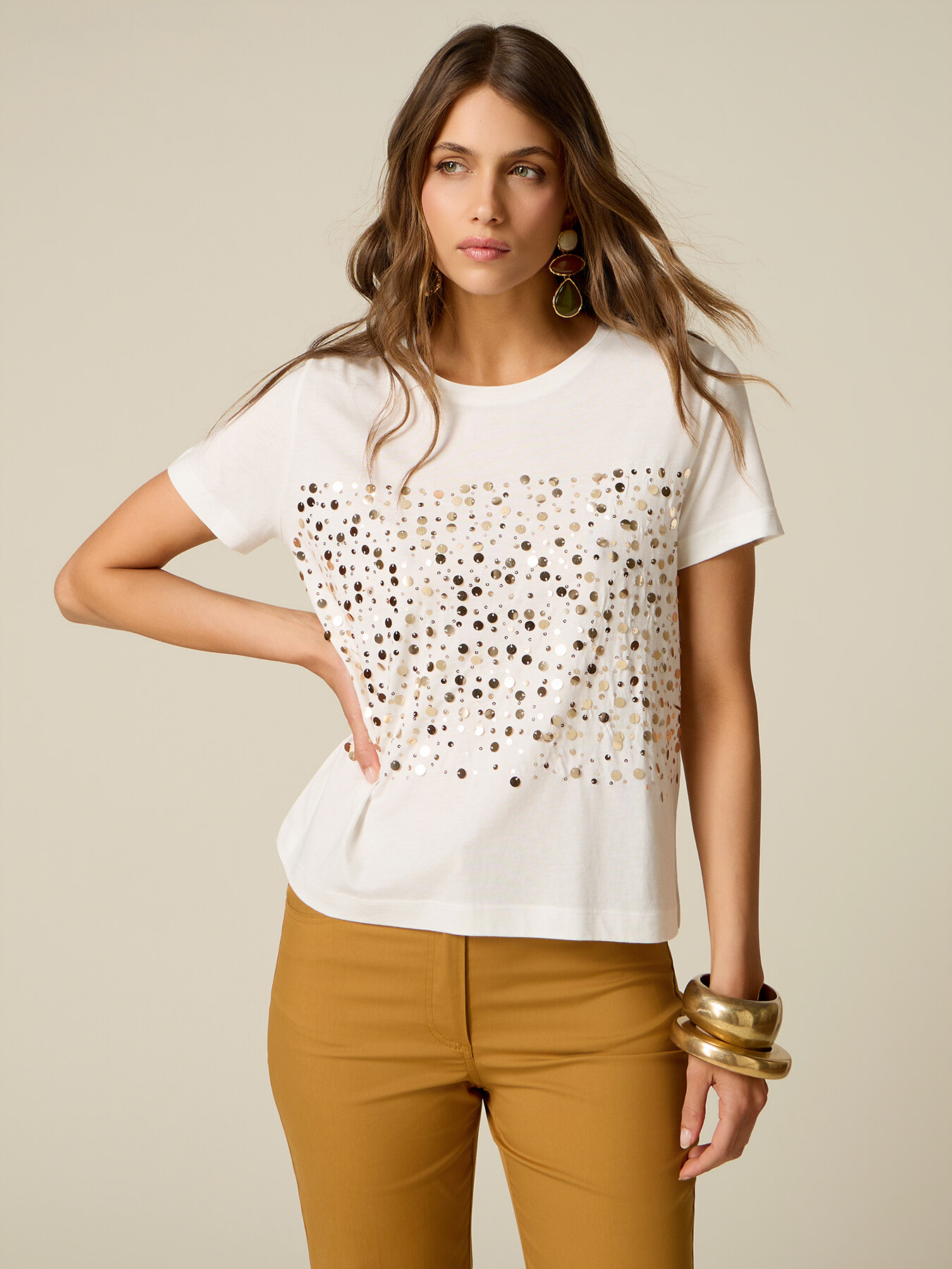 Camiseta con lentejuelas image number 0