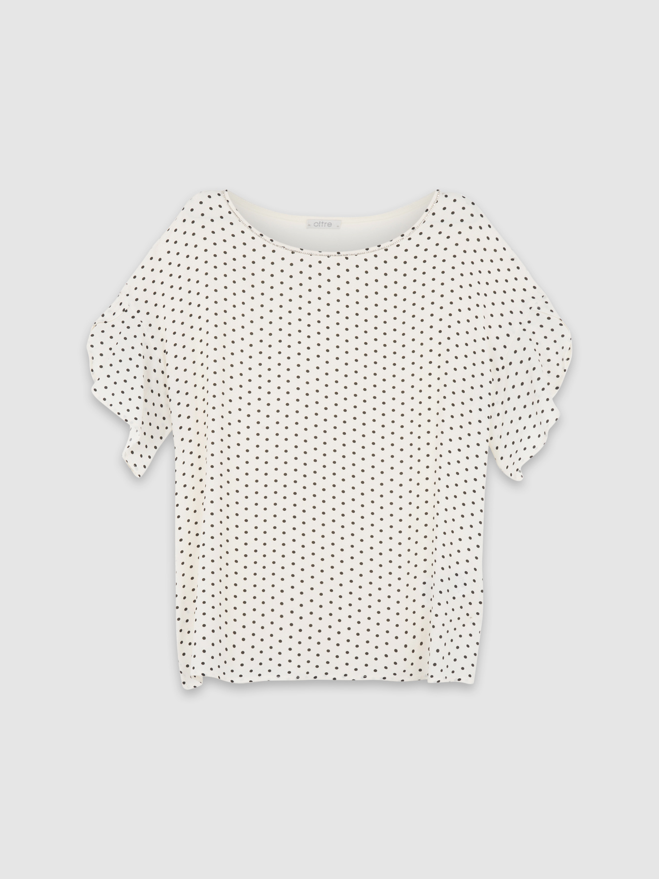 T-shirt bi-mati&egrave;re &agrave; pois image number 3