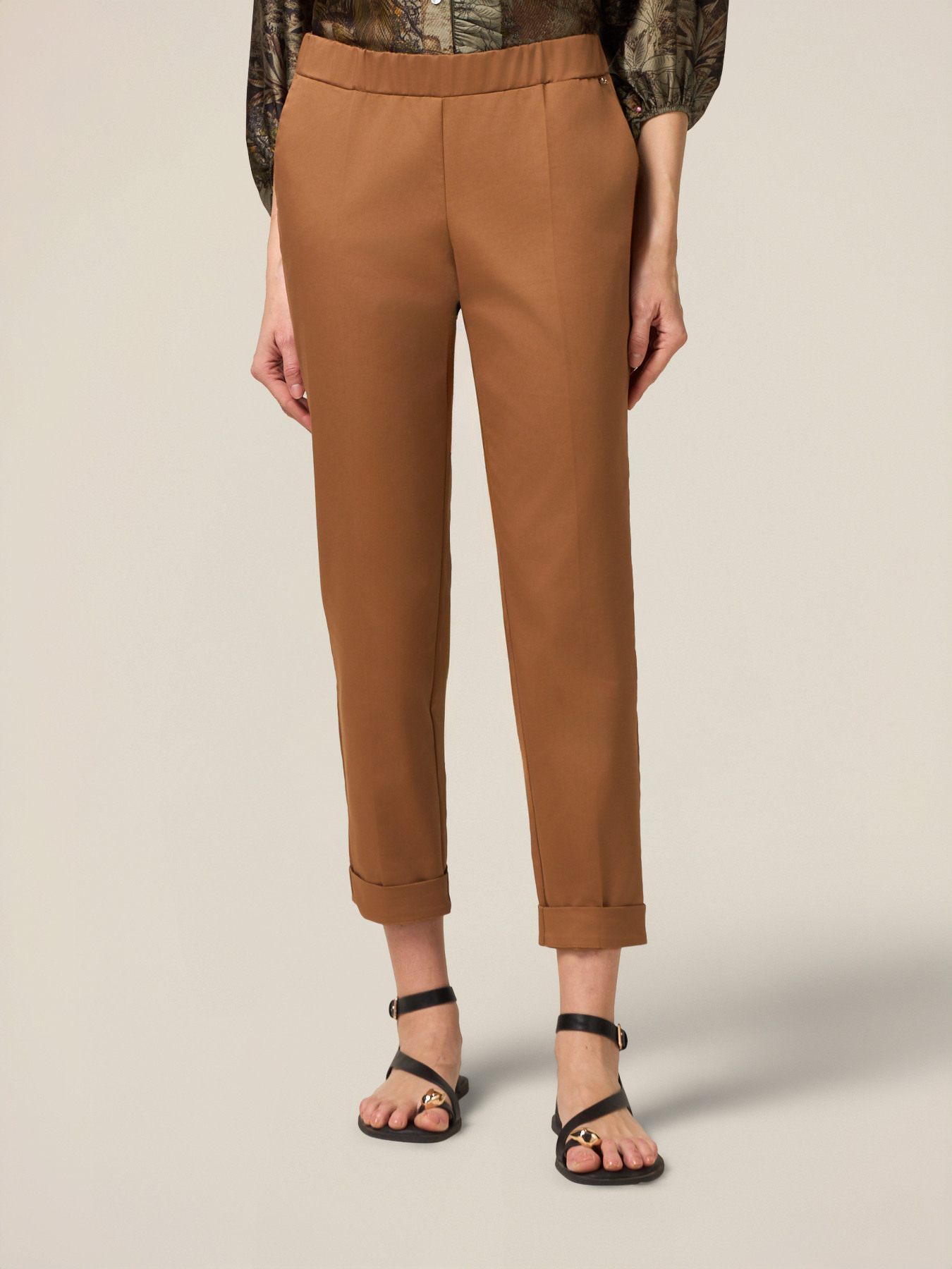 Pantaloni chino misto cotone image number 3