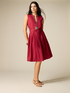 Flare dress in poplin image number 0