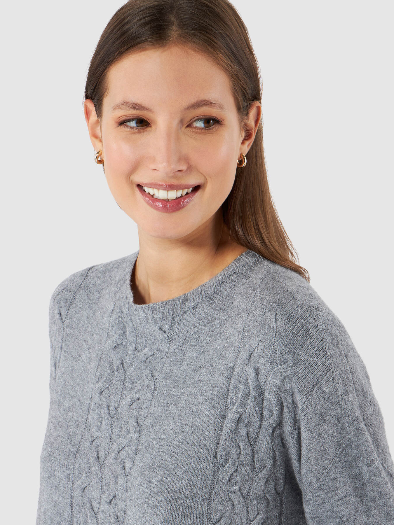 Soft viscose ribbed sweater image number 2