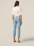 Jeans ajustados desgastados con detalle de botones image number 1