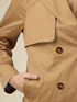 Short cotton double-breasted trench coat image number 2