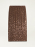 Sequin pencil skirt image number 4
