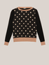Maglia bimaterica a pois image number 3