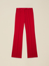 Flare pants in cr&ecirc;pe fabric image number 4