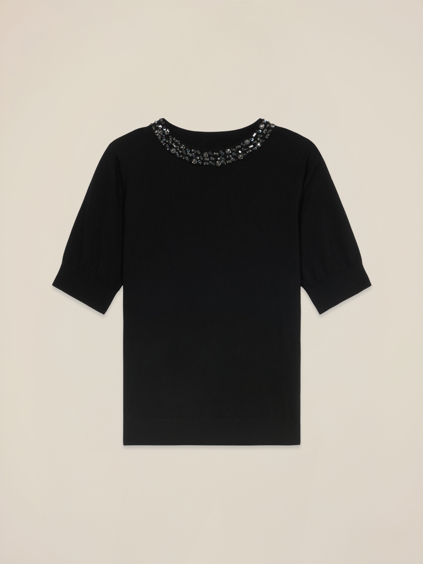 Rundhals-Pullover mit Verzierungen image number 3