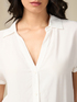Short-sleeved viscose shirt image number 2