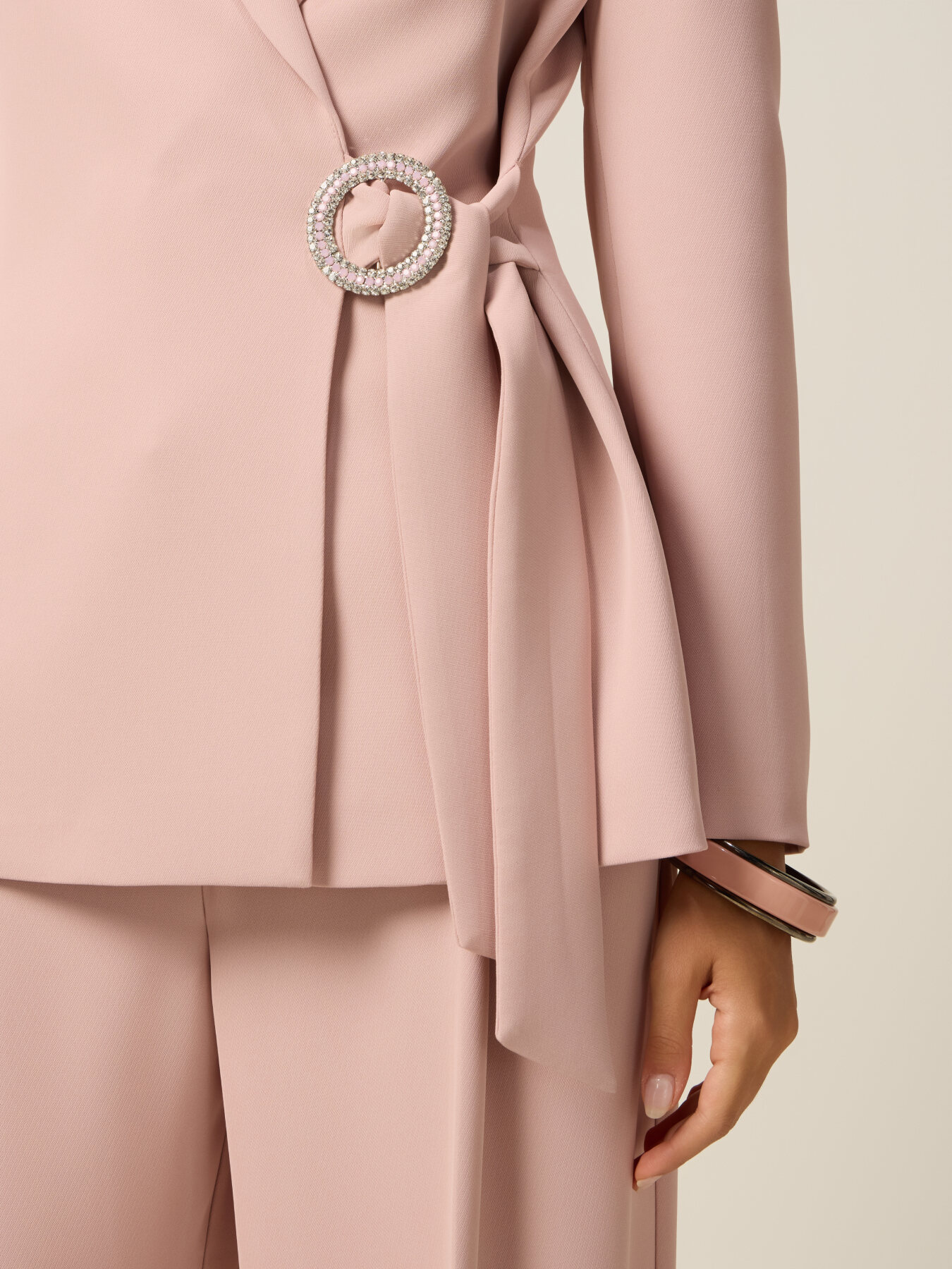 Blazer with jewel buckle image number 2