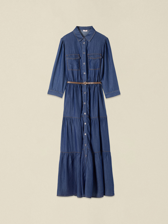 Tencel shirt dress