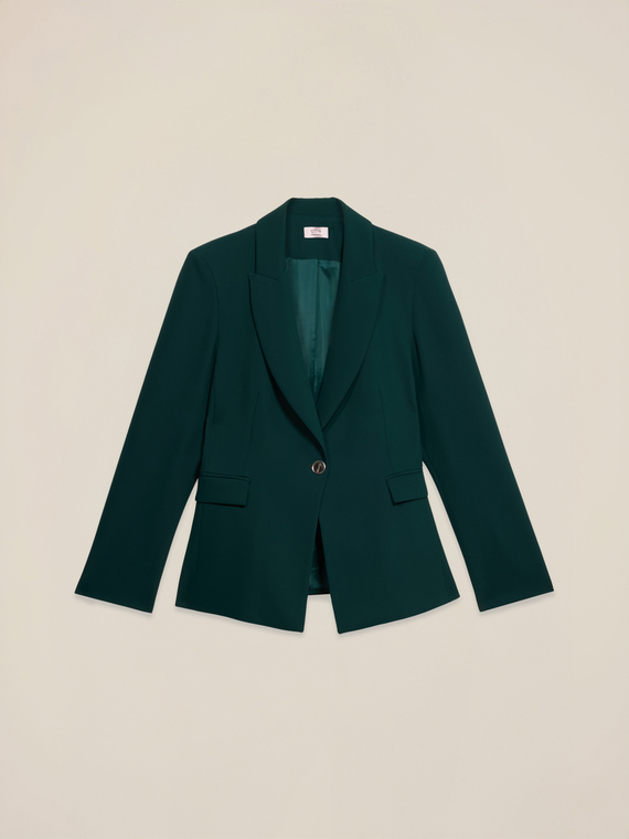 Blazer de tejido crep&eacute;