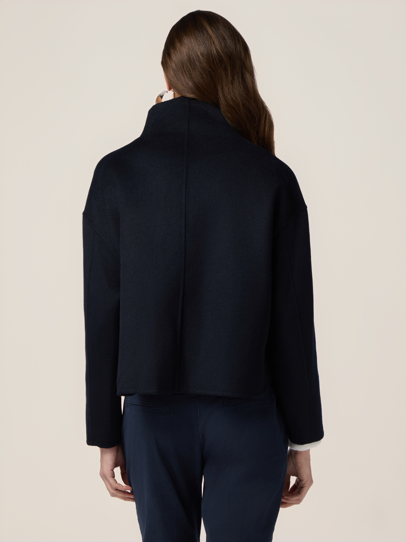 Wool blend cloth jacket image number 1