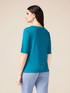 T-shirt con ricamo in paillettes image number 1
