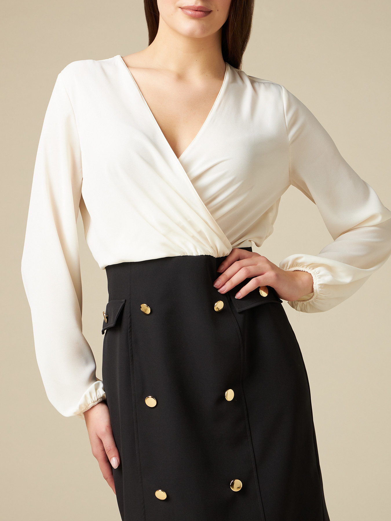 Vestito bicolor image number 2