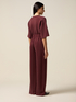Palazzo pants in scuba fabric with welt pockets image number 1