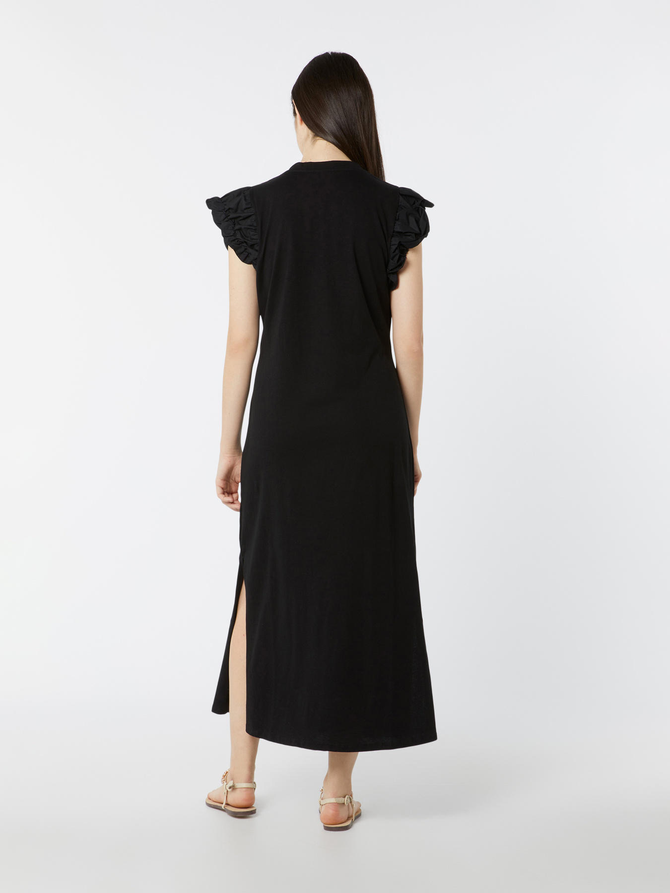 Kleid mit Popeline-&Auml;rmeln image number 1