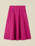Flared poplin skirt image number 4