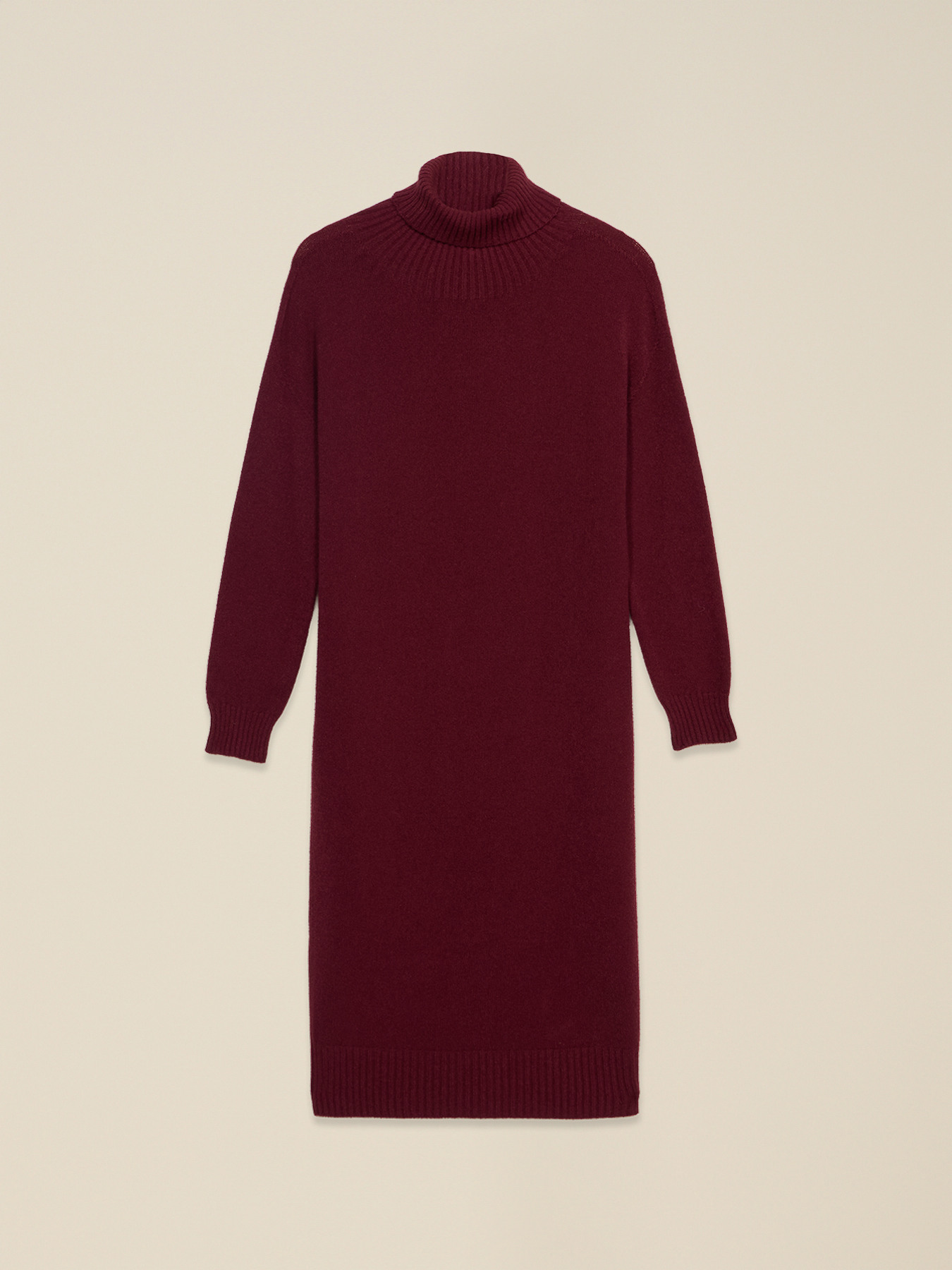 Oversized dress in viscose blend knit image number 3
