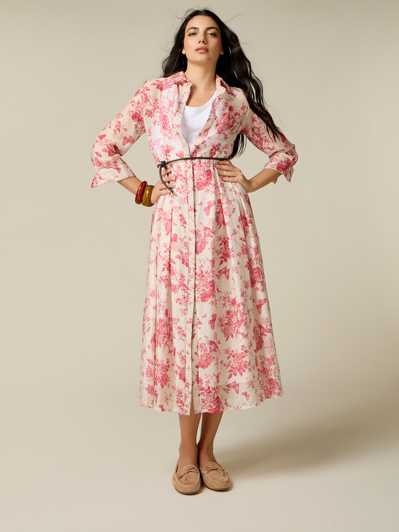 Patterned shirtdress